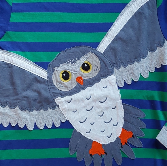 NEW Mini Boden owl tee 11-12 years - Picture 3 of 12